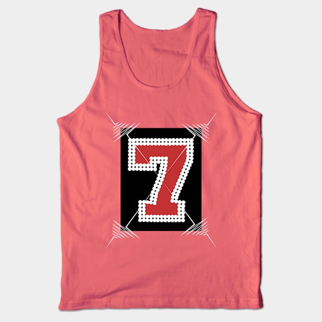 Camouflage 7 Red - An Edge Tribute Tank Top by GR8DZINE